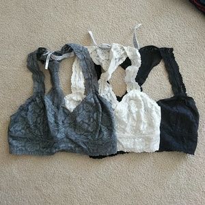 Free People Galloon Racerback Bralettes, M